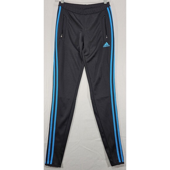 Adidas Womens Soccer Pants Tiro 13 Training Black Slim Fit Ankle Zip Pockets XS - Picture 1 of 13